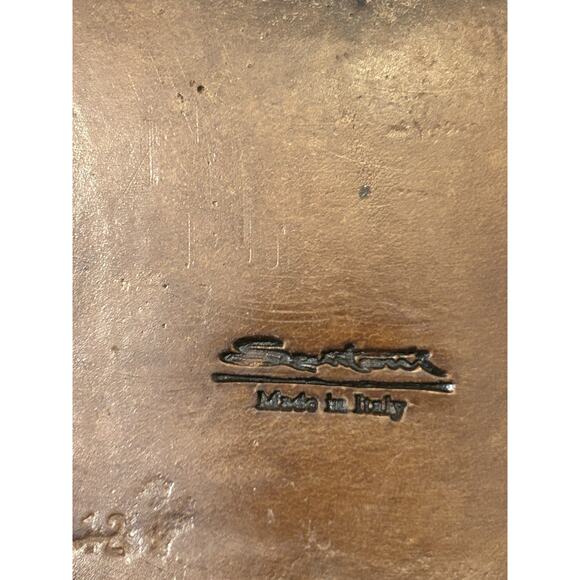 Santoni Men’s 12 Kenton Oxford Dress Shoes Brown Leather Almond Toe Lace Up - Picture 10 of 10